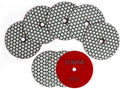DT-DIATOOL Dry Diamond Polishing Pads 4 Inch for Granite Marble Quartz Stone Countertop Tiles 8 Pieces Grits 400