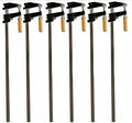 Set of 6-36" Steel Bar Clamp with Metal Ratcheting System and Quick Release Suitable for a Wide Range of Woodworking and Metalworking
