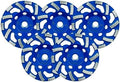 SALI 5PCS 7 Inch Concrete Grinding Wheels 20 Turbo Diamond Segments 5/8-11 Arbor Diamond Grinding Wheel Fit for Paint, Epoxy, Mastic Coating Removal with CDB. New Technology