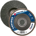 Weiler 51162 Tiger Paw XHD Super High Density Abrasive Flap Disc, Type 27 Flat Style, Phenolic Backing, Zirconia Alumina, 4-1/2" Diameter, 7/8" Arbor, 60 Grit, 12000 RPM (Pack of 10)