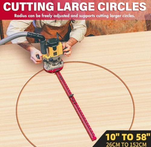 4 in 1 Router Circle Cutting Jig for Cutting Large Circles 10"-58"