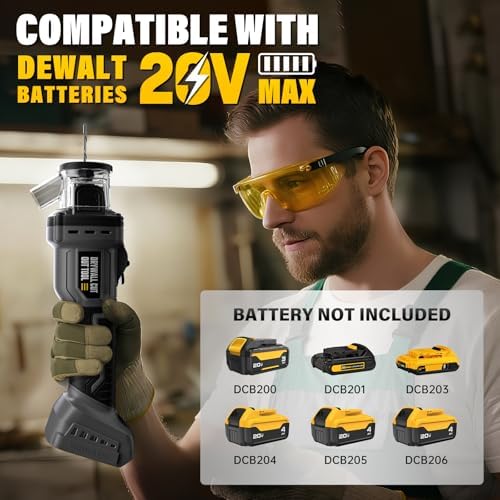 Cordless Drywall Cut-Out Tool Compatible with DEWALT Battery, Rotary Saw