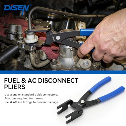DISEN 14 PCS Hose Clamp Pliers & Fuel Line Electrical Disconnect Tool Set