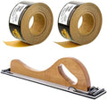 Bundle with TCP Global Wooden Handle Longboard Sander & 80 & 220 Grit Gold - Longboard Continuous Roll 20 Yards Long by 2-3/4" Wide PSA Self Adhesive Stickyback Longboard Sandpaper