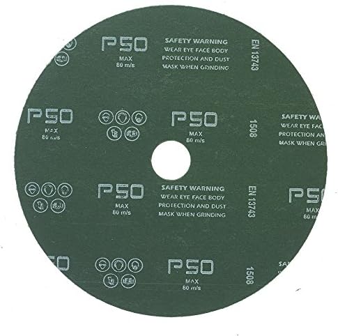 Mercer Industries 304050-7" x 7/8" Aluminum Oxide Resin Fiber Discs, 50 Grit (25 pack)