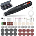 8.0V Cordless Rotary Tool, 5 Speeds, 65 Pcs Rotary Tool and Accessories Multi-Purpose For Carving, Engraving, Sanding, Polishing and Cutting,DIY Crafts