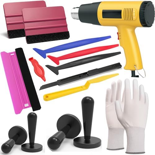 Spanno Heat Gun for Vinyl Wrap, Car Wrap Kit for Window Tint