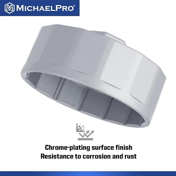 MichaelPro 84.4mm Oil Filter Cap Wrench Compatible with Mercedes-Benz, Dodge and Jeep 3.0L V6 Diesel Engines, 14 flutes, Easily Remove Stubborn Oil Filters | MP009099
