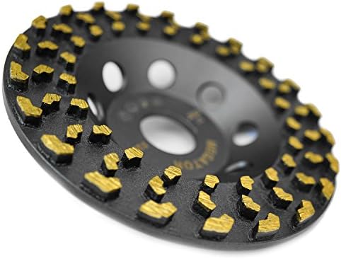 Megatron 7" Diamond Cup Grinding Removing Disc Wheel for Any Concrete, Paint, Epoxy, Glue and Mastic with CDB New Technology (Megatron 7")