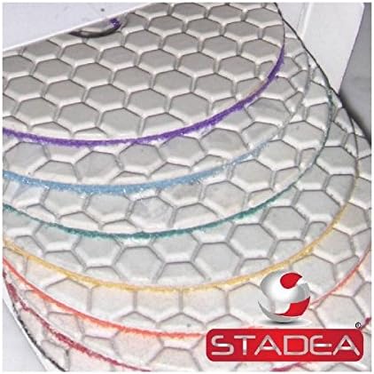 dry granite polishing kit 4 inch - Diamond Polishing with Rubber Backing Pads Set By STADEA