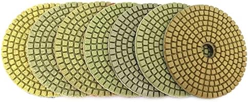 HEAGER Grinding Discs,Grinding Wheel,Angle Grinder, 10PCS/Set 4Inch Diamond Polishing Pads Flower Point Wet Polishing Pad for Marble Diamond Abrasive Pad(800)
