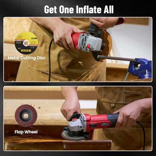 Angle Grinder 4-1/2 inch, 1200W Power Grinder Tools