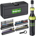 Torque Screwdriver Set, 10-80 In-lb with Adapter for Gunsmith
