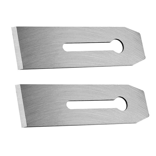 10 Pack Bench Hand Plane Blade Replacement Woodwork Planer Cutter Wide Iron Blades Steel Carpentry Edge Trimming Saw for Woodworking Tool (10 Pack 51mm)