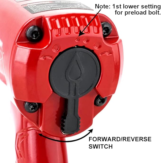 AEROPRO TOOLS 1/2-Inch Aluminum Air Impact Wrench(A398) | Twin Hammer with 1380FT-LB Max Loosening Torque, Pneumatic Impact Gun, for Auto Repair, Tire Shop (Aluminum Housing)
