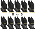200PCS Multitool Blades, Titanium Oscillating Saw Blades for Wood Plastic