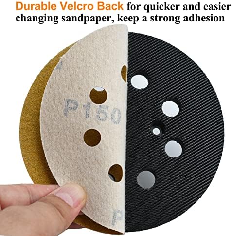 5-Inch 8-Hole Hook and Loop Sanding Discs 150-Grit, 200-Pack
