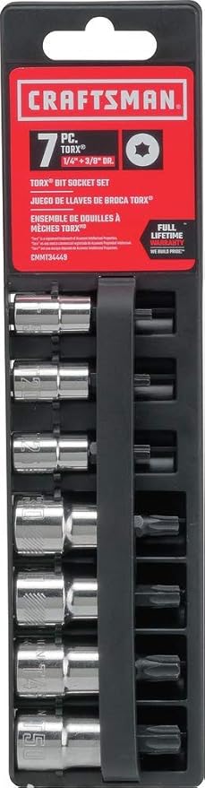 CRAFTSMAN Torx Bit Socket Set, 7-Piece (CMMT34449)