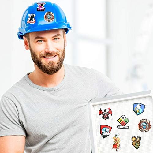 Zonon 100 Pcs Welding Stickers Decals, Hard Hat Tool Box Stickers for Helmet Welding Construction Worker Lineman Oilfield Electrician Decals