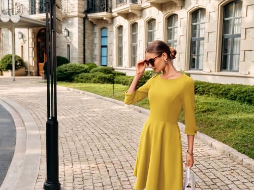 GRACE KARIN Work Dresses for Women Fit and Flare Midi Dress