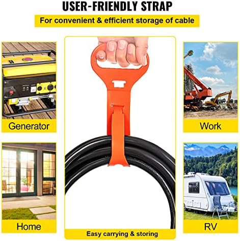 VEVOR 50FT Welder Extension Cord 40 Amp 250V 10 Gauge, NEMA 6-50 3 Prong, STW 10/3 AWG Heavy Duty Welding Power Cord for MIG/TIG/Plasma/Lincoln/Miller