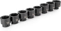 TEKTON 1/2 Inch Drive Impact Socket Set, 8-Piece | SID92004 | (1-9/16 - 2 in.), Shallow, 6-Point