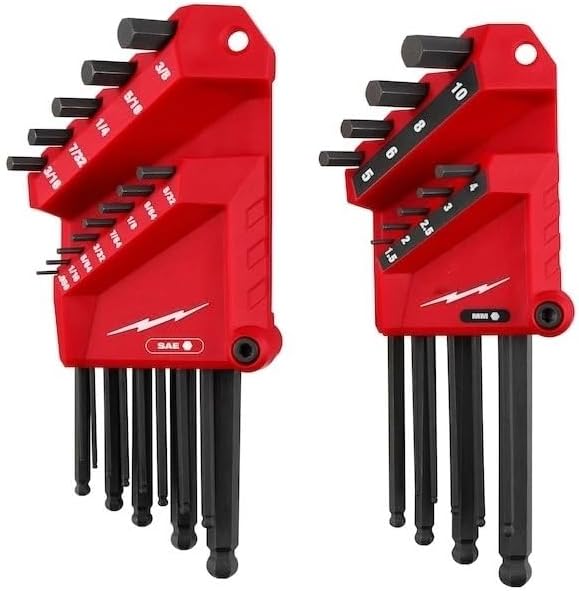 NEW 48-22-2187 for Milwaukee Ball End L-Key Metric Hex Key Set - 22 Pc