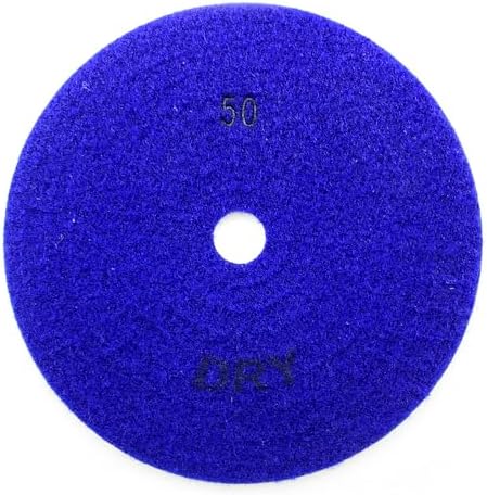7" Pro Series Dry Stone/Concrete Polishing Pads, Turbo Style, 50 Grit
