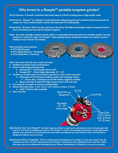 Arc-Zone Diamond Grinding Wheel for Sharpie Tungsten Grinder (Premium/Fine Grit)