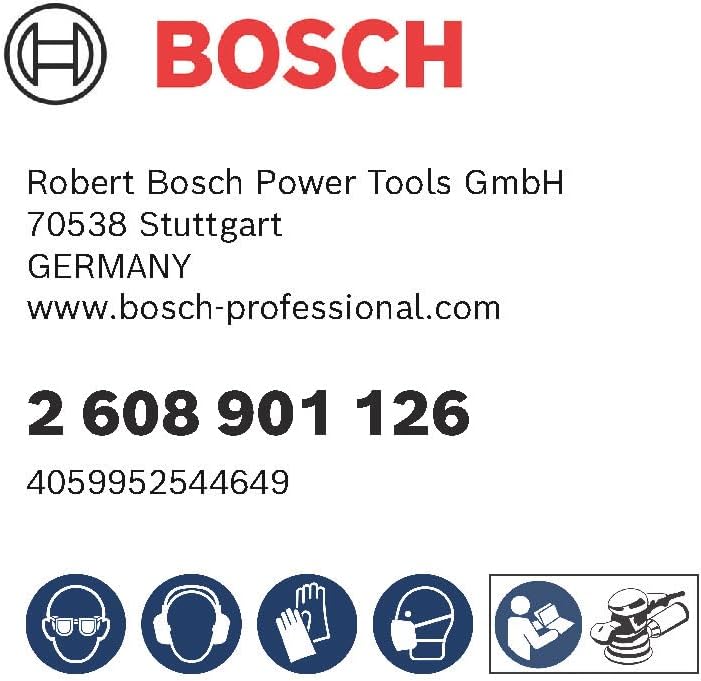 Bosch Professional 50x Expert C470 Sandpaper (Ø 125 mm, Grit 80, Accessories Orbital Sander)