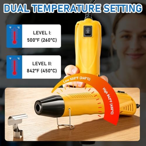 230Pcs Solder Seal Wire Connectors with Mini Heat Gun Kit, Solder Stick Wire Connectors & Heat Shrink Tubing Waterproof and Insulated Electrical Wire Terminals for Marine, Automotive