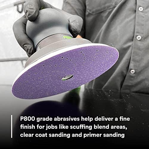 3M Cubitron II Hookit Clean Sanding Abrasive Disc 31487, 6 in, 800+ Grade