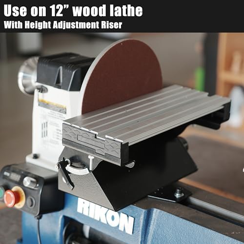 Lathe Mounted Disc Sander for 10 inch and 12 inch Woodtuning Lathe with Thread 1"X8TPI, Sanding Accessory, 9 inch Disc Sander.