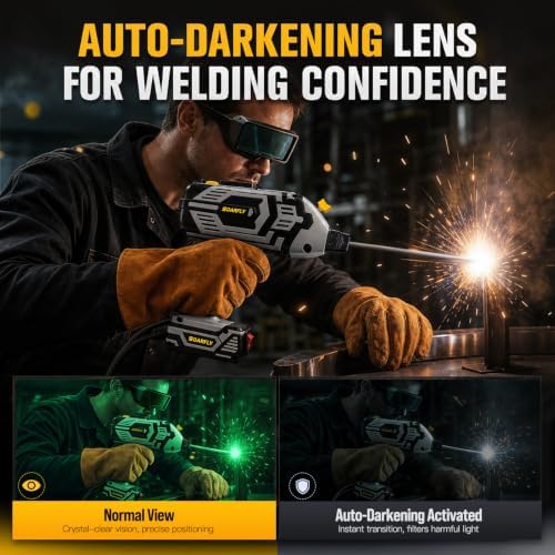 Portable Handheld Welding Machine, 110V 120A ARC Welder for 3/32"-1/8" Rods