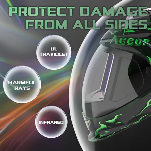 Panoramic Auto-Darkening Welding Helmet, LED Light, Shade 4/5-9/9-13