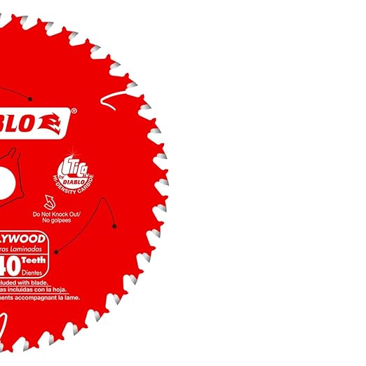 Diablo High-Performance Finish Trim Saw Blade for Wood - 6-1/2" x 40-Teeth, Tico Carbide - D0641X