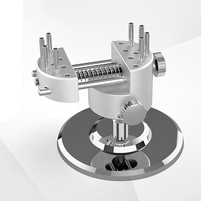 Aluminum Alloy Pin Vise with Full 360 Rotation and Fine Tuning Knob for Jewelry Watch and Miniature Assembly Projects
