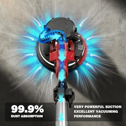 Drywall Sander with Vacuum Dust Collector, 1200W 5 Variable Speed