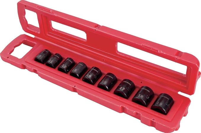 CRAFTSMAN Impact Socket Set, Metric, 3/8", 9Piece (CMMT15881)
