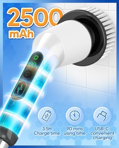 Electric Spin Scrubber (White)
