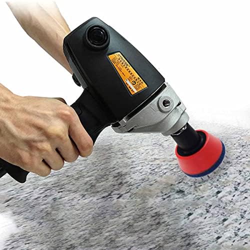 2 Inch Diamond Polishing Pads with 7Pcs Dry Wet Granite Stone Polish Pad Kit for Drill，50-3000 Grit Polishing Pad (7Pcs Dry Pads+1 Drill Adapter)