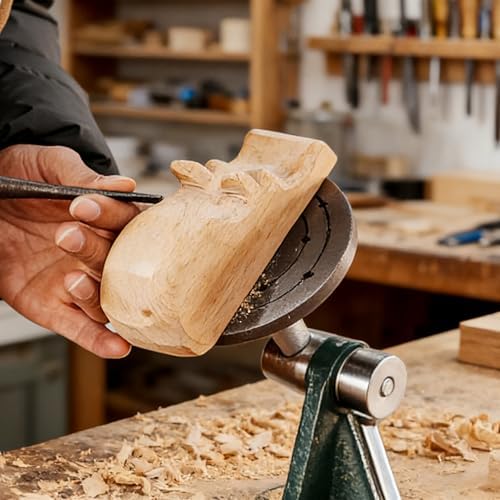 Carving Vise with 5" Faceplate, Mount your Carving Vice project with Confidence, for Woodworking Carving Tools.
