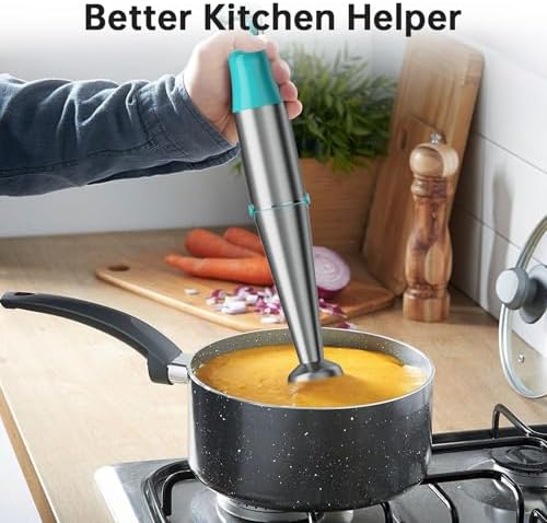 Turelar Immersion Blender Handheld 5 in 1 Hand Blender Set 1100W Heavy Duty