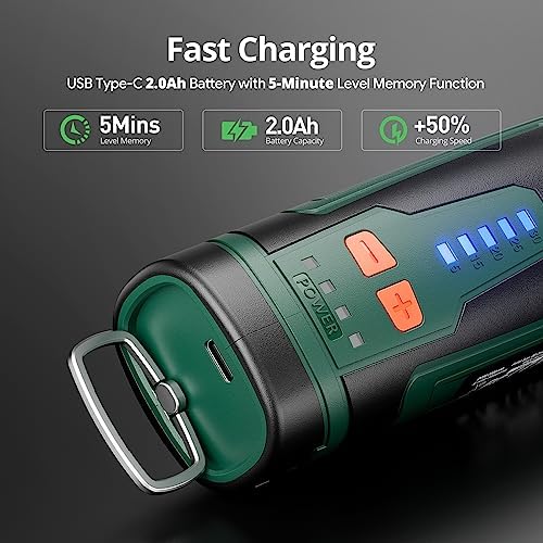 DEPSTECH Cordless Rotary Tool Kit, 8V 2.0Ah Rechargeable Battery, 30000RPM