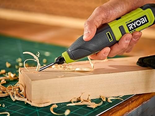 RYOBI USB Lithium Power Carver Wood Carving Kit with 2.0 Ah USB Lithium Battery and Charging Cable