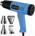 Heat Gun, 110V Adjustable Hot Air Gun with 4 Nozzles, Rear Rotating Temp Control, 50-650℃ (122-1202℉）Range, Overload Protection, 4.9FT Cord Portable Handheld Heat Gun' for Crafts, Shrink Wrap