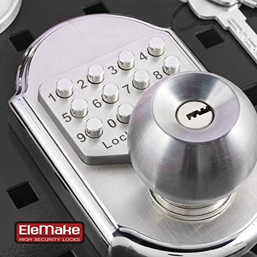 Keyless Entry Door Lock -Deadbolt Lock, Mechanical Door Lock, Deadbolt Keypad Mechanical Stainless Steel (Pass Code or Key) No Electronic