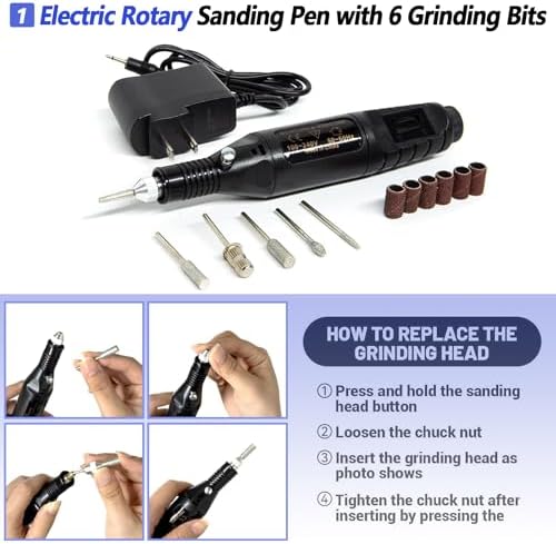 262 Pcs 3D Printer Tool Set w/Bag, Nozzle Kit & Mini Electric Grinder