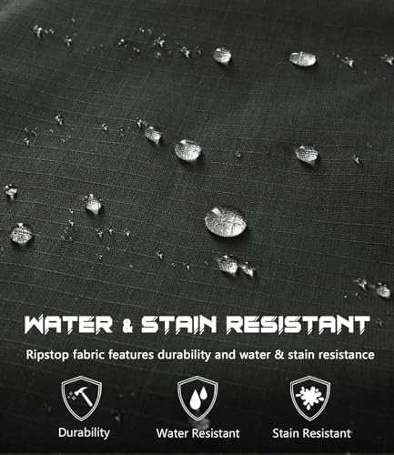 Mens Cargo Work Pants Durable Ripstop Tactical Pants with 7 Pockets Outdoor Water Resistant Hiking Woking Construction Pants