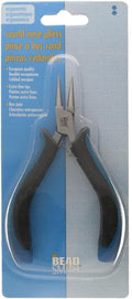 The Beadsmith Ergonomic Round Nose Pliers – 5 inches (127mm) – Comfortable Ergonomic Grip, Double-Leaf Springs & Polished Steel Head – Extra-Fine Tips for Precision to Medium Level Work